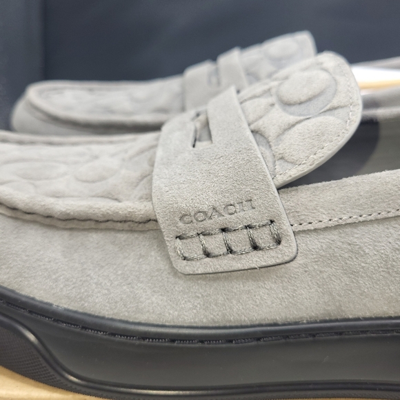 Coach Men\'s Gray Suede Loafers main image 5